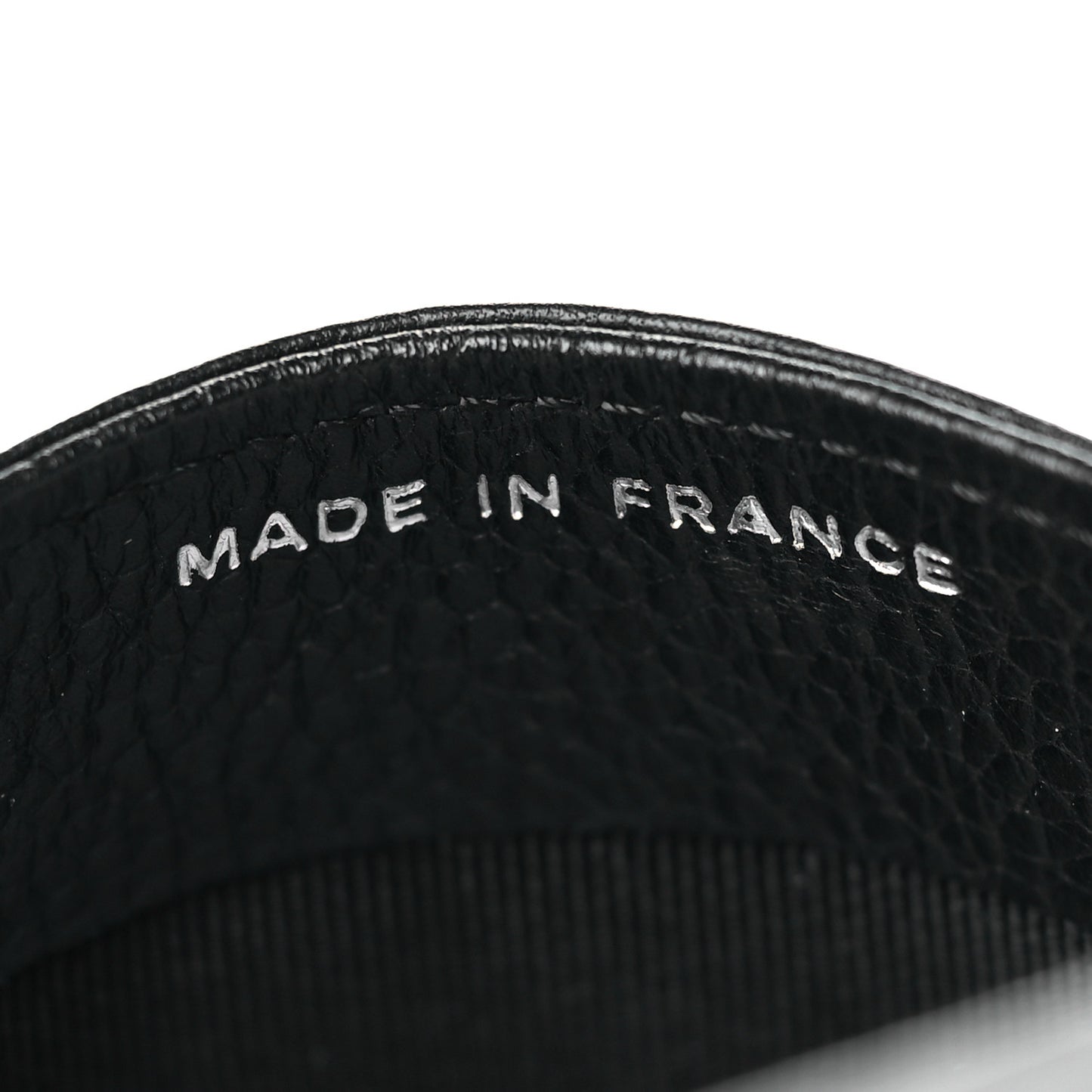 Caviar Quilted Card Holder Black