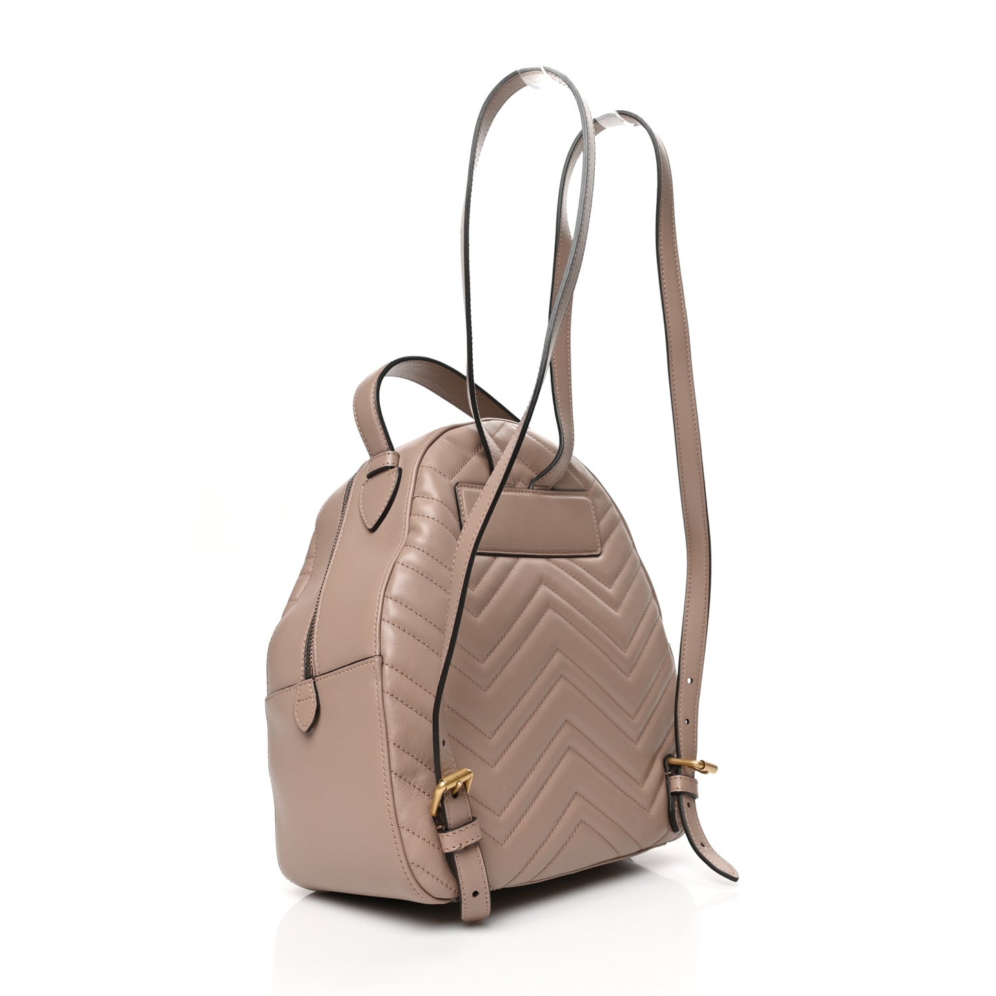 Calfskin Matelasse GG Marmont Dome Backpack Porcelain Rose