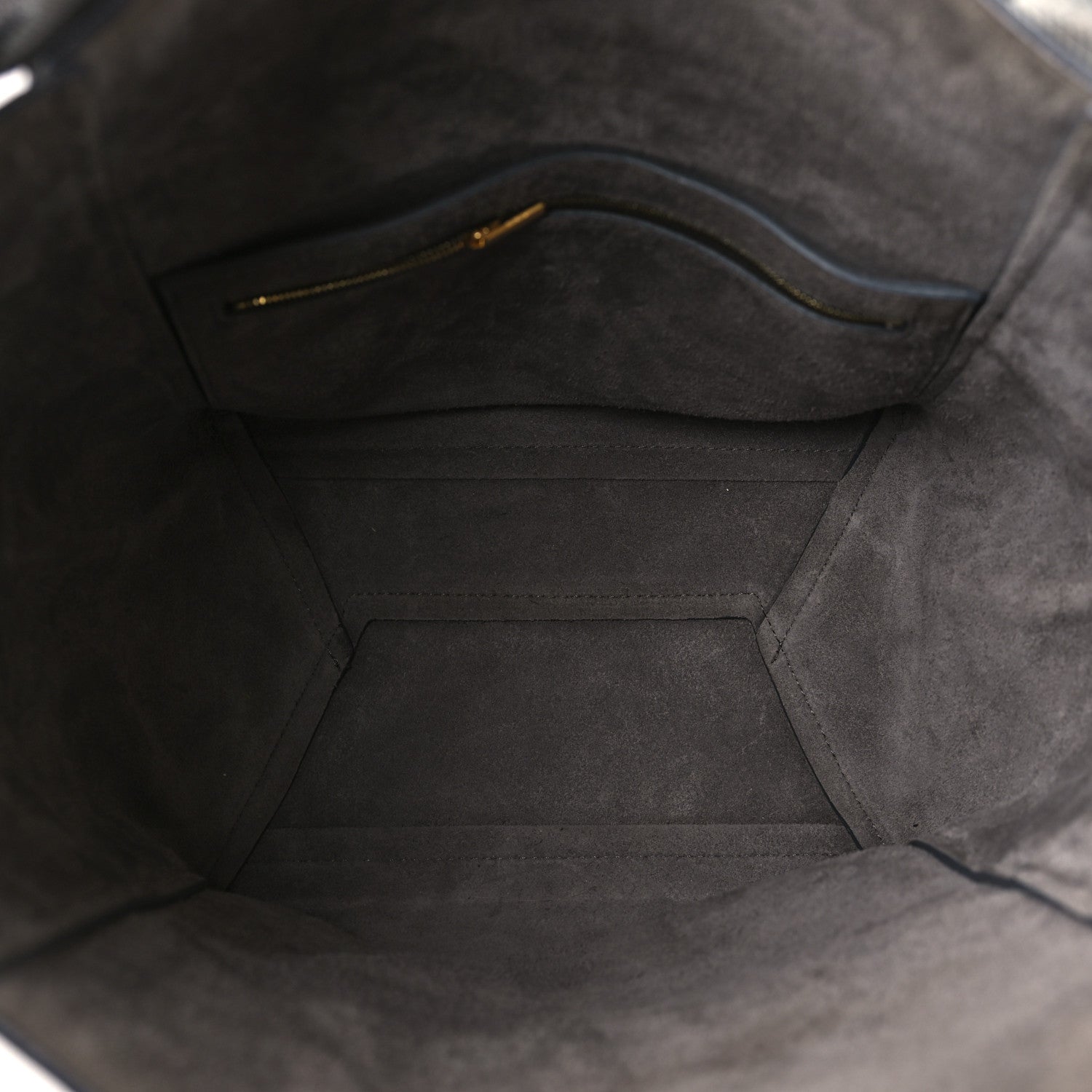 Celine Soft Grained Calfskin Sangle Bucket Bag Grey 5 of 10