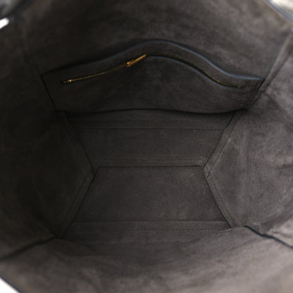 Celine Soft Grained Calfskin Sangle Bucket Bag Grey 5 of 10