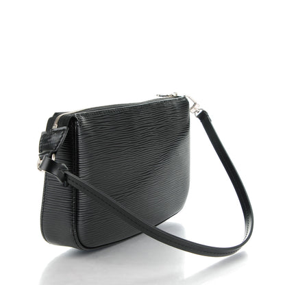 Louis Vuitton Epi Pochette Accessories NM Black 3 of 7