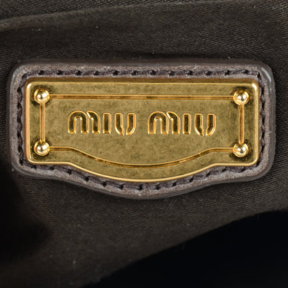 Miu Miu Nappa Matelasse Coffer Hobo Fumo 7 of 9