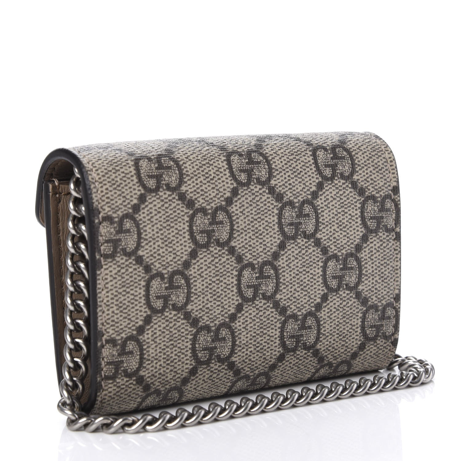 Gucci GG Supreme Monogram Dionysus Coin Purse Taupe 3 of 8