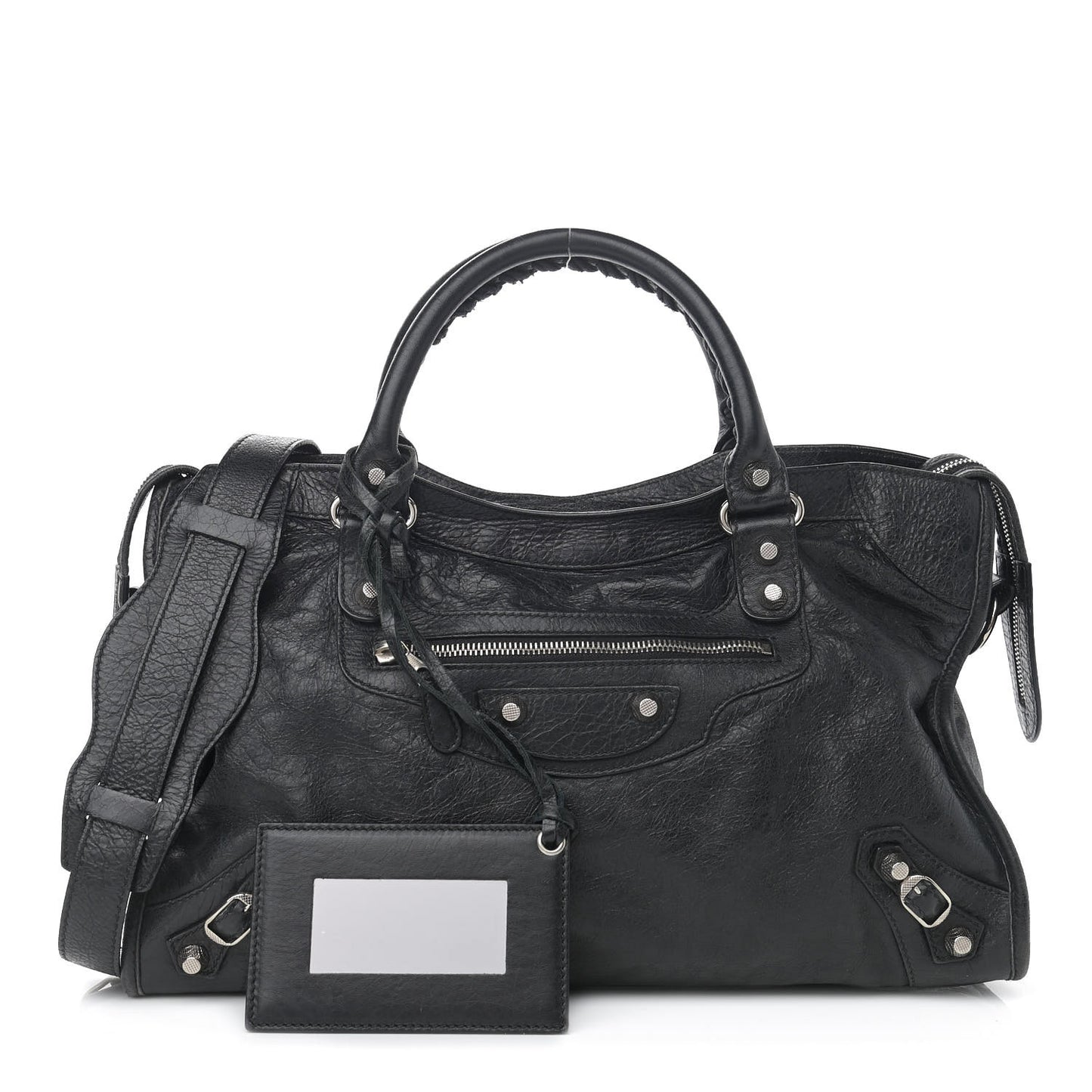 Agneau Giant 12 Silver Hardware City Black