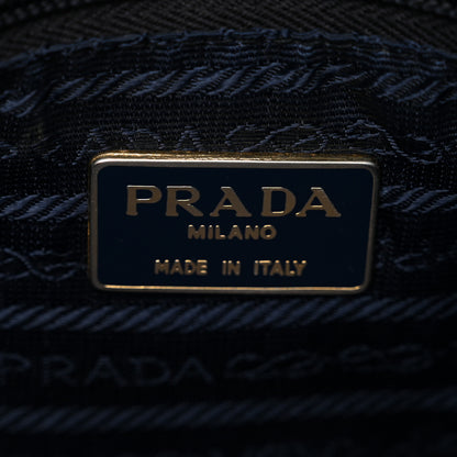 Prada Nappa Quilted Chain Shoulder Bag Navy 6 of 11
