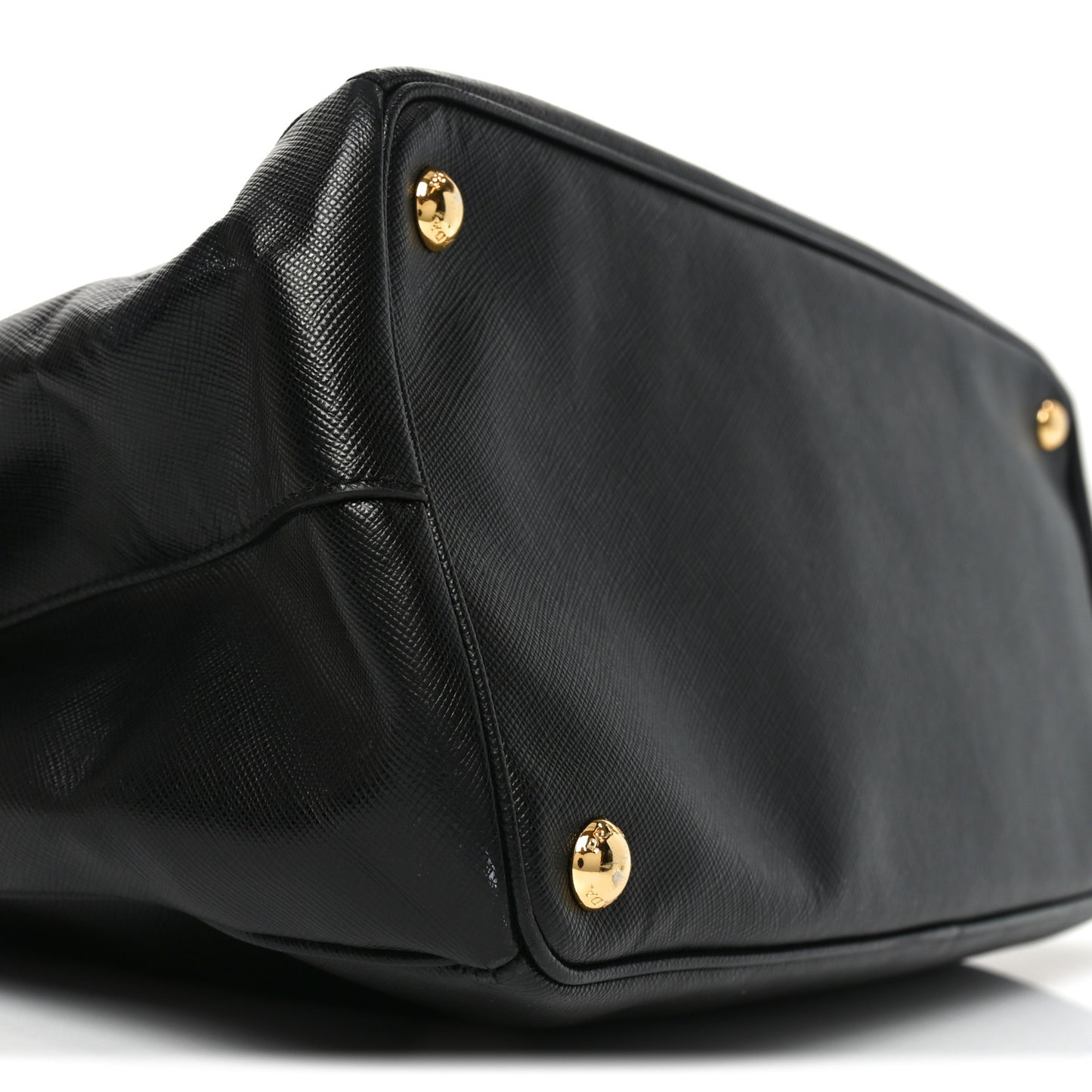 Saffiano Lux Large Galleria Double Zip Tote Black