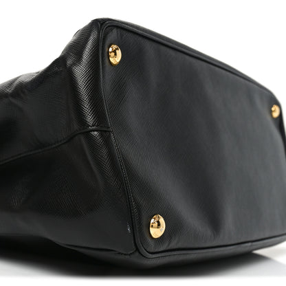 Prada Saffiano Lux Large Galleria Double Zip Tote Black 8 of 9