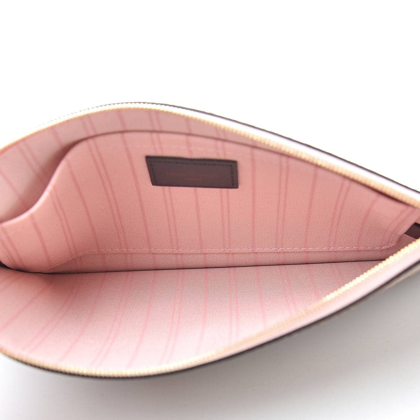 Damier Ebene Neverfull MM GM Pochette Rose Ballerine