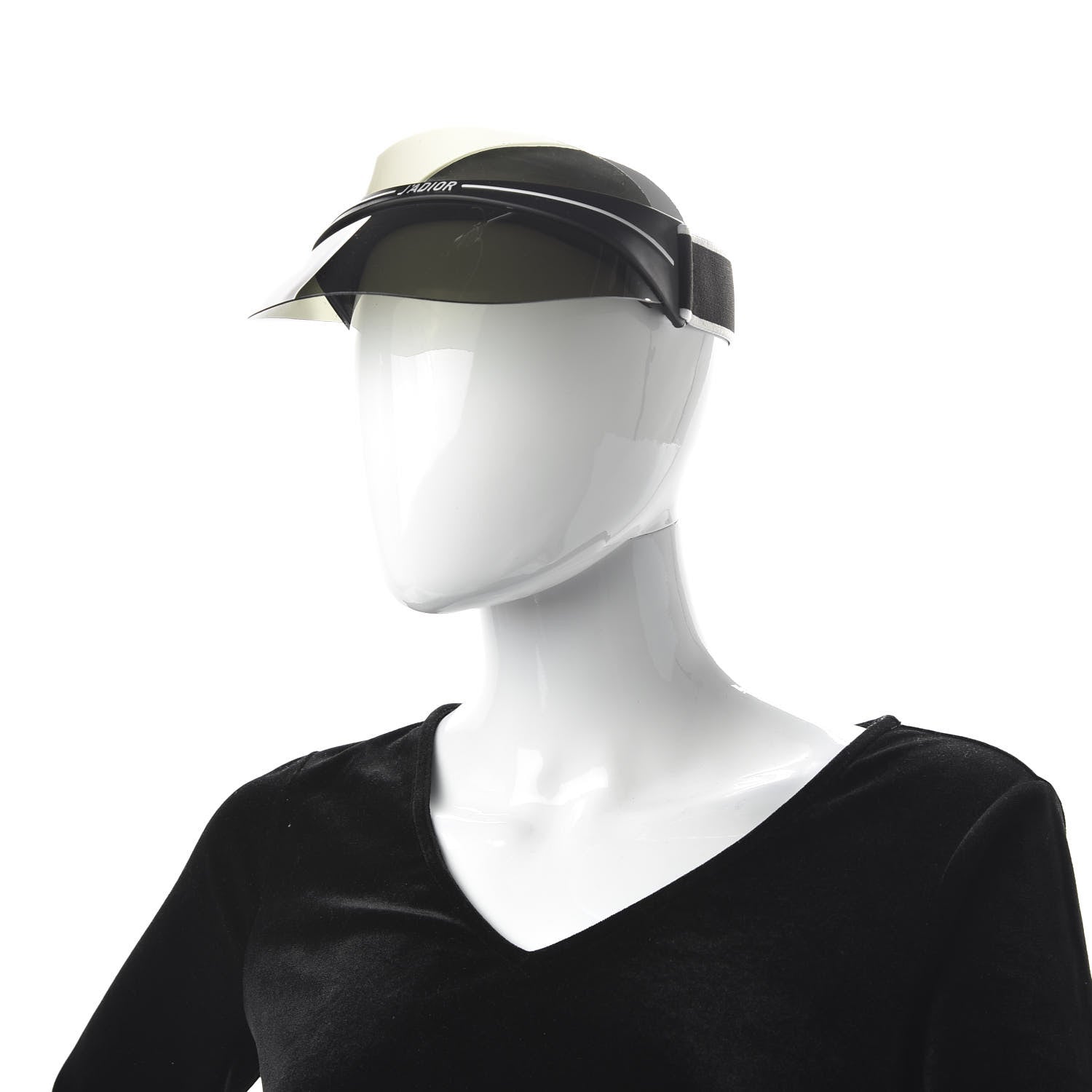 Christian Dior Mirrored DiorClub1 Sun Visor Black 2 of 9