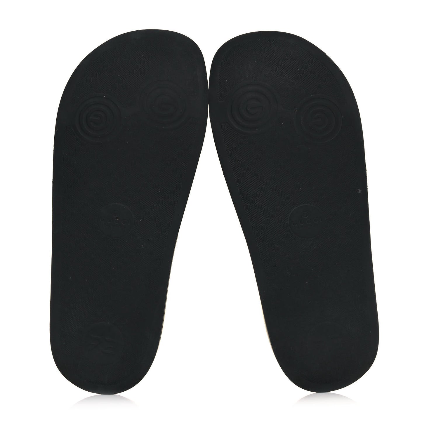 Rubber Womens Logo Slide Sandals 38 Black