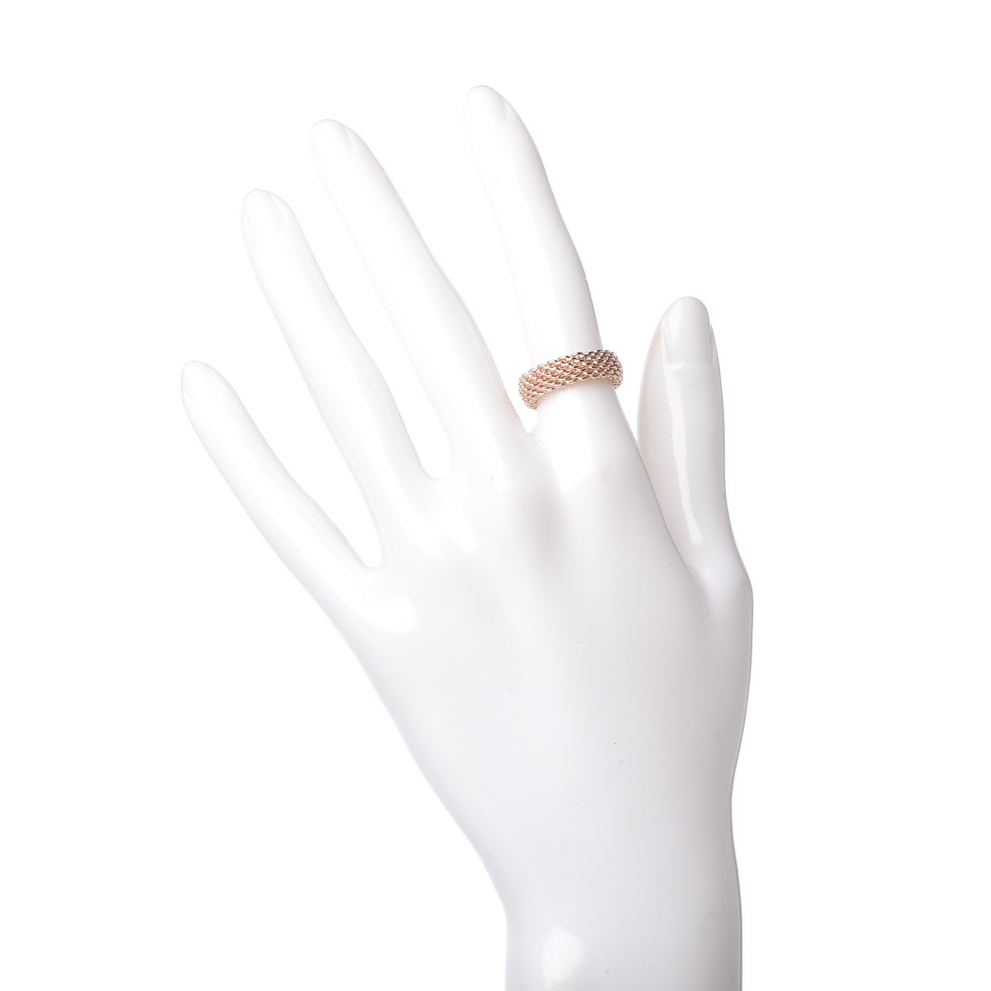 18K Rose Gold Somerset Mesh Ring 49 4.75