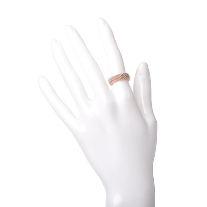 Tiffany 18K Rose Gold Somerset Mesh Ring 49 4.75 2 of 4