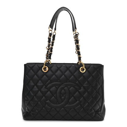 Chanel Caviar Quilted Grand Shopping Tote GST Black 1 of 11