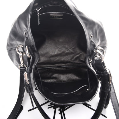Prada Soft Calf Bucket Bag Nero Black 6 of 9