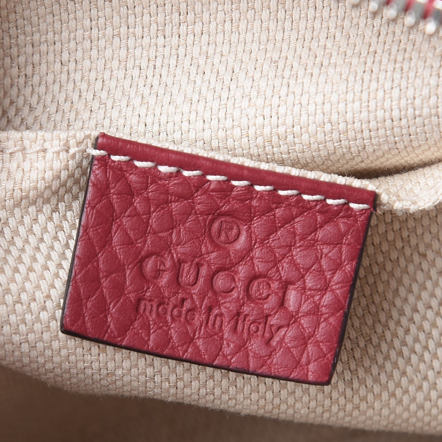 Pebbled Calfskin Studded Small Soho Disco Bag Soft Burgundy