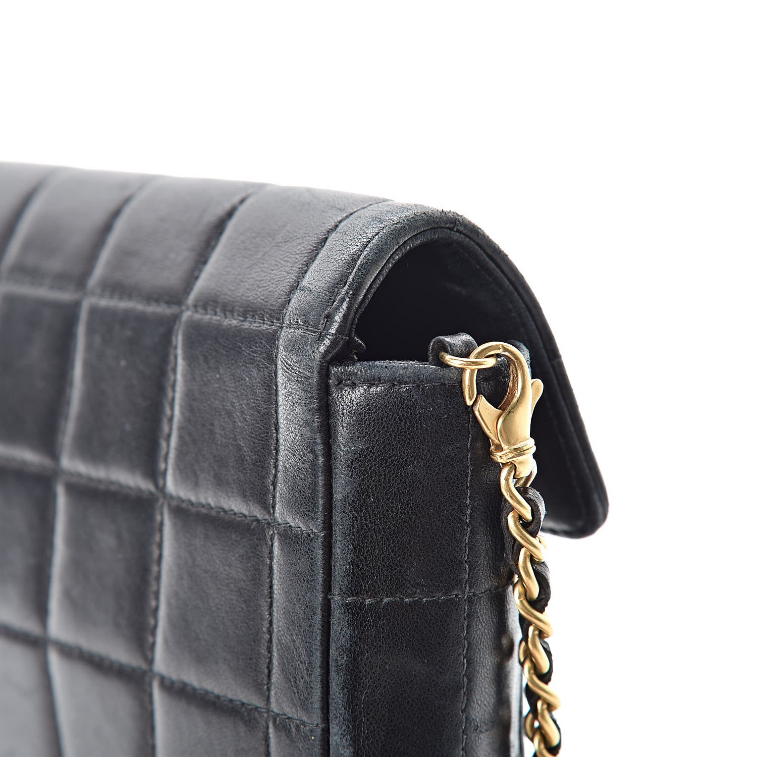 Chanel Lambskin East West Chocolate Bar Flap Black 15 of 17