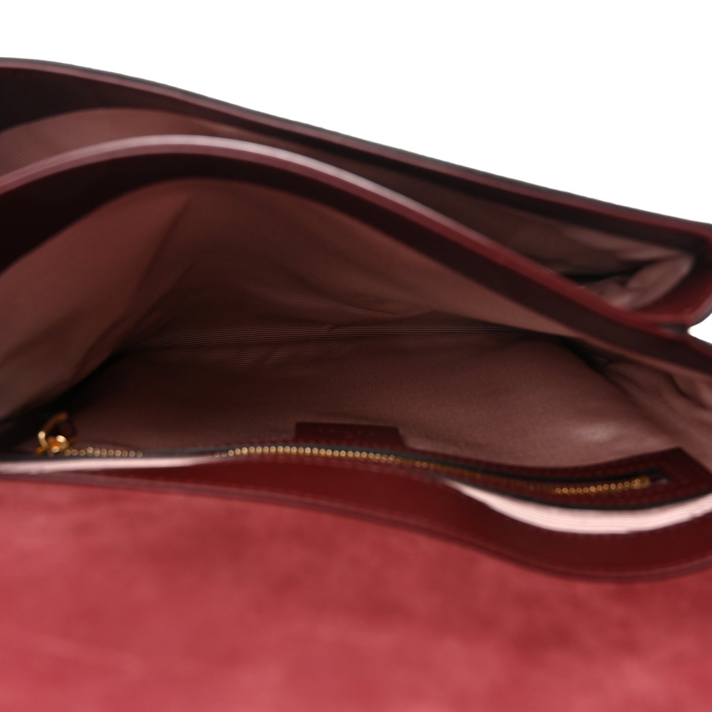 Suede Medium Arli Flap Shoulder Bag Vintage Bordeaux