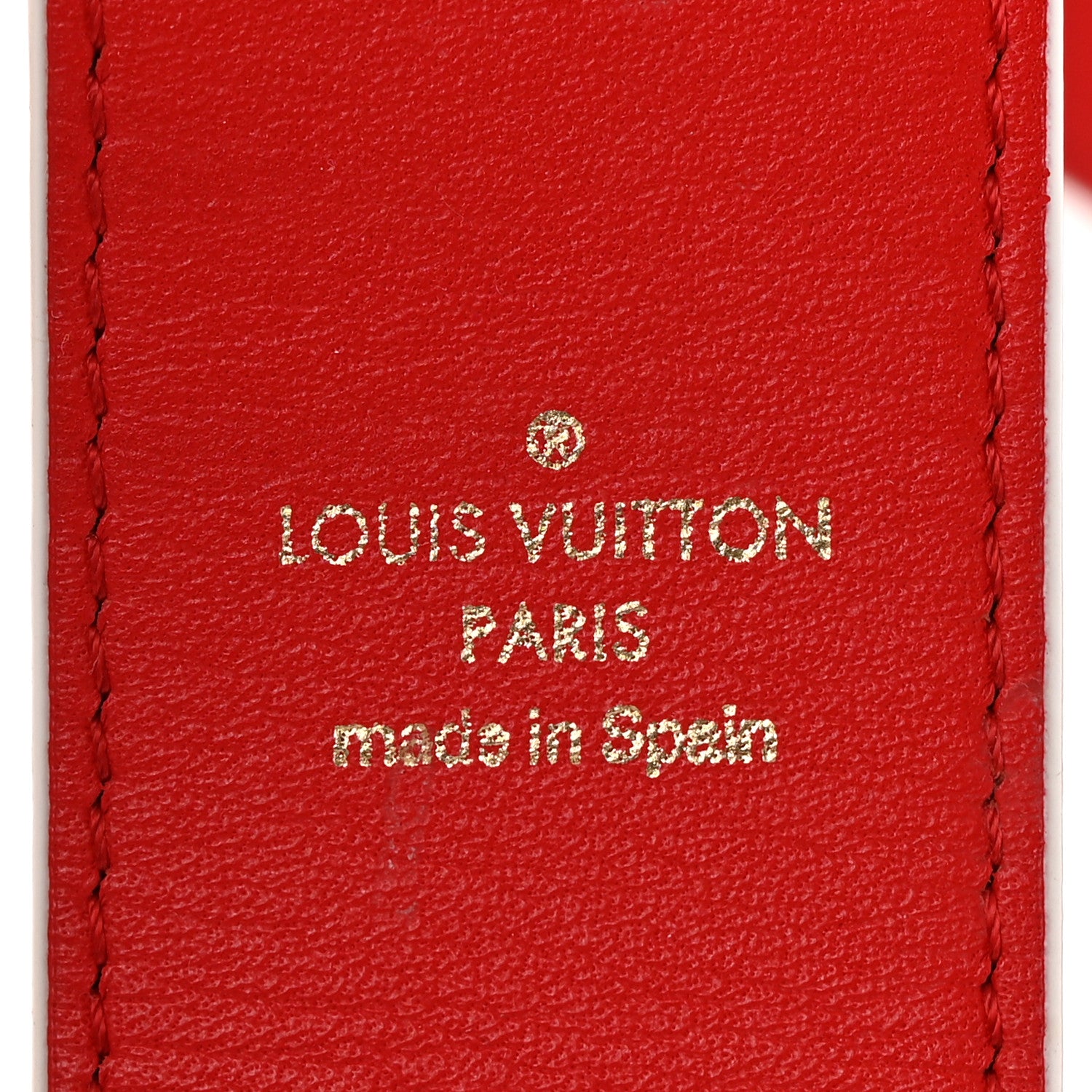 Louis Vuitton Monogram Bandouliere Shoulder Strap Red 4 of 9