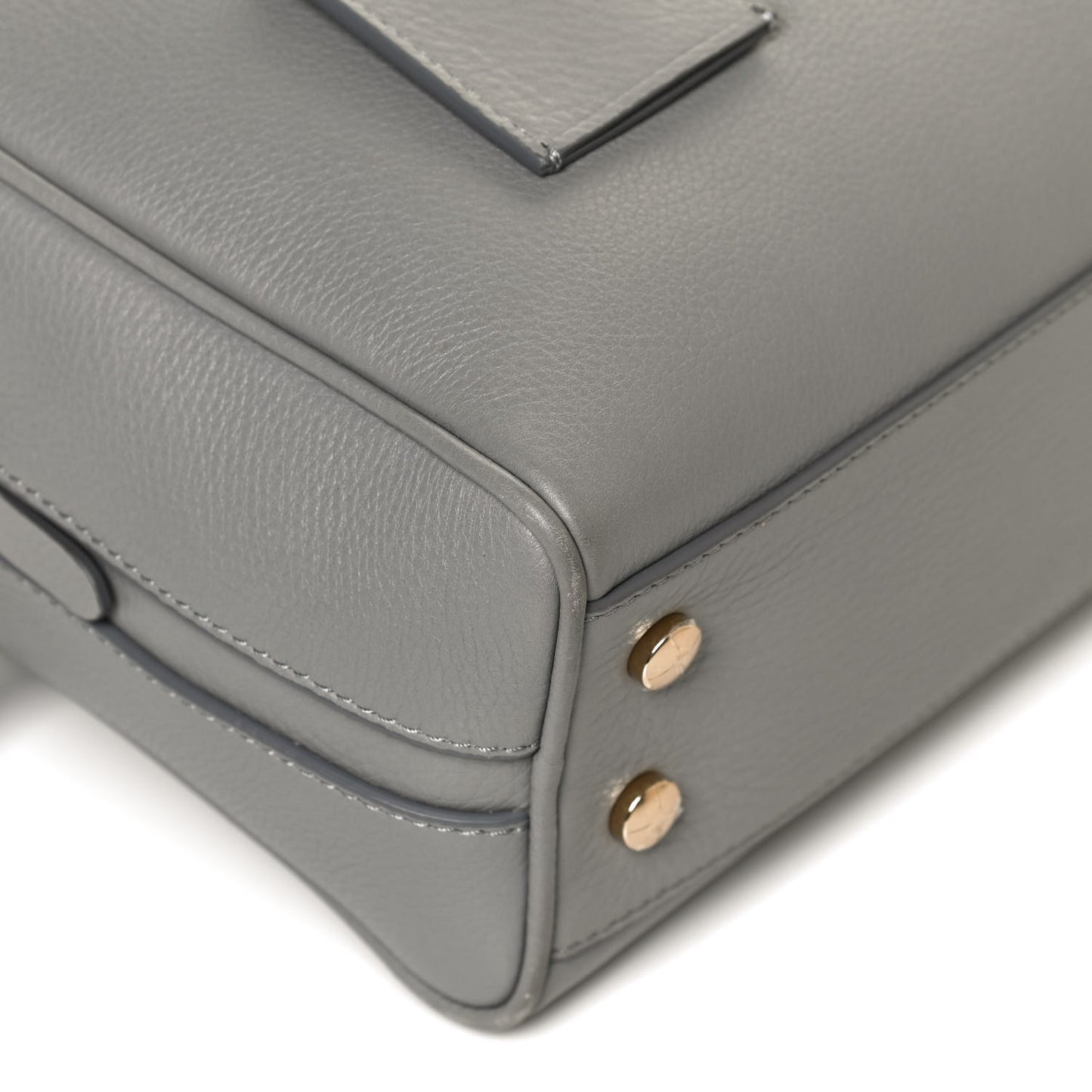 Soft Grain Calfskin Half Cube Bag Bright Cloud Grey