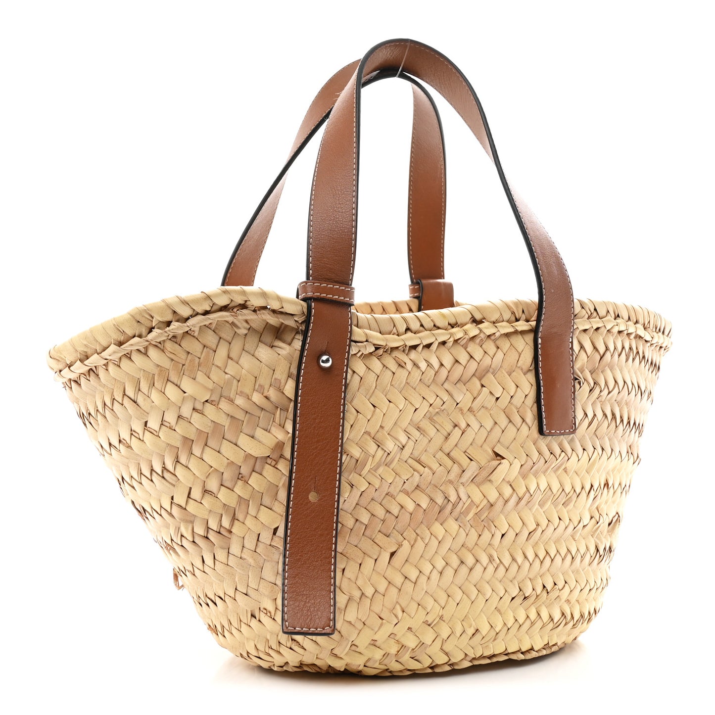Raffia Basket Tote Bag Natural Tan