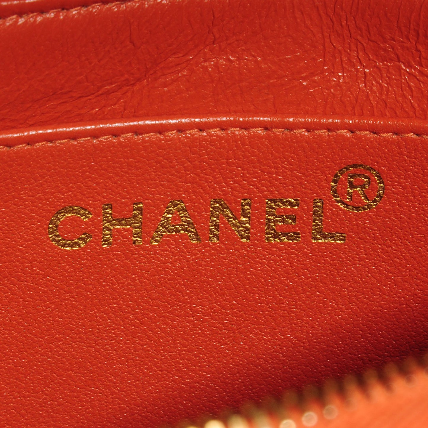 Lambskin Quilted Backpack Orange