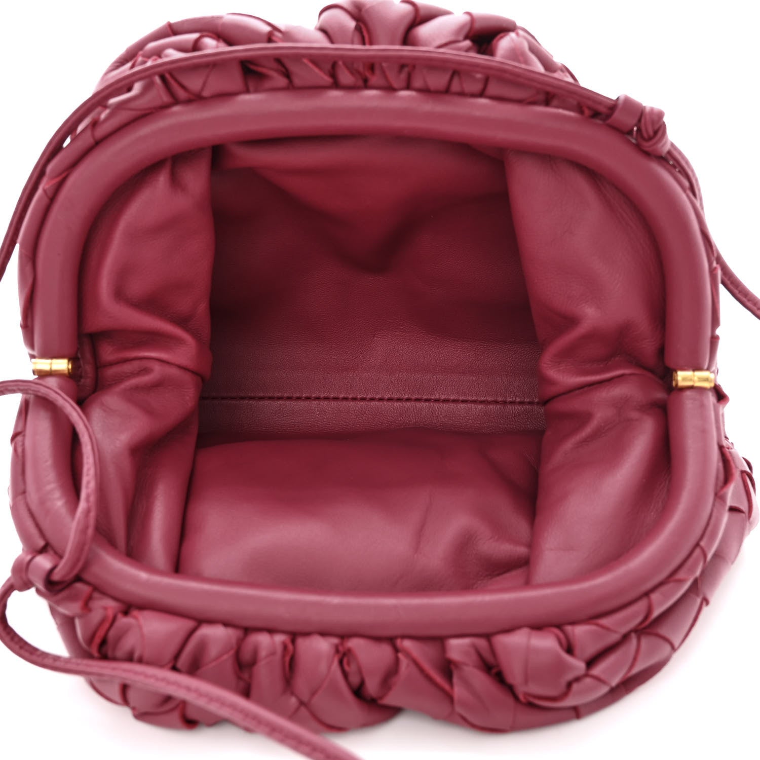 Bottega Veneta Nappa Intrecciato The Mini Pouch Amaranto 5 of 10
