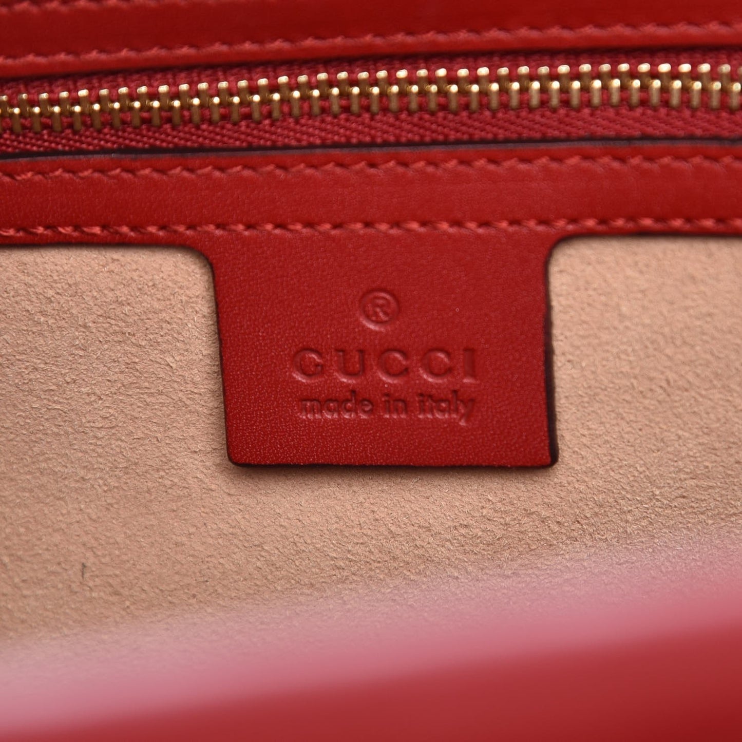 Nappa Bamboo Small Nymphaea Top Handle Bag Hibiscus Red