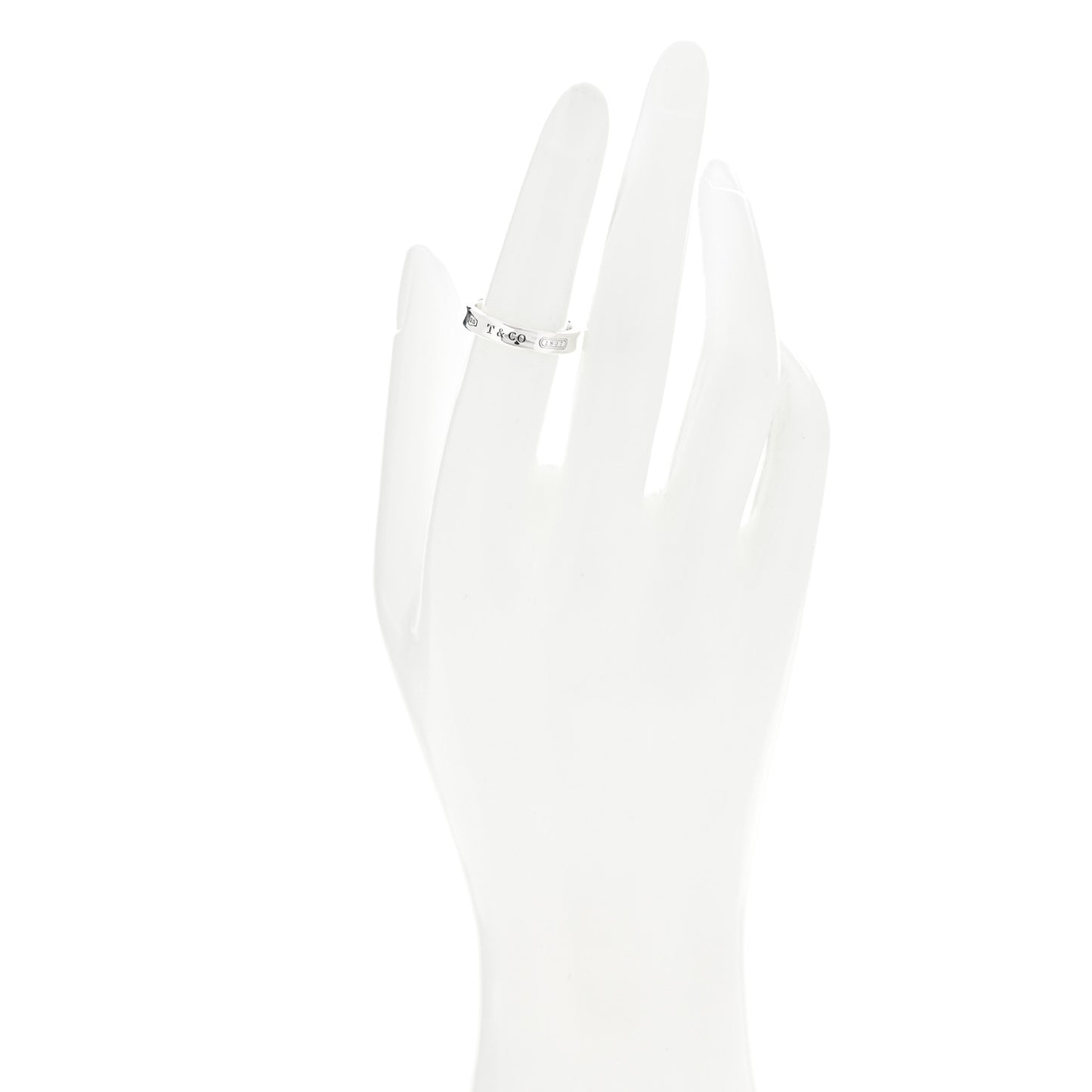 Sterling Silver Narrow 1837 Band Ring 52 6