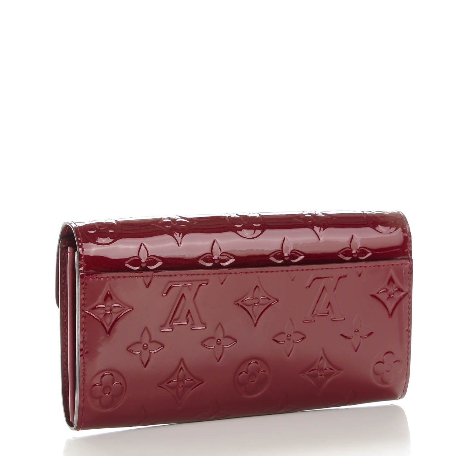 Louis Vuitton Vernis Sarah Wallet NM Griotte 3 of 6