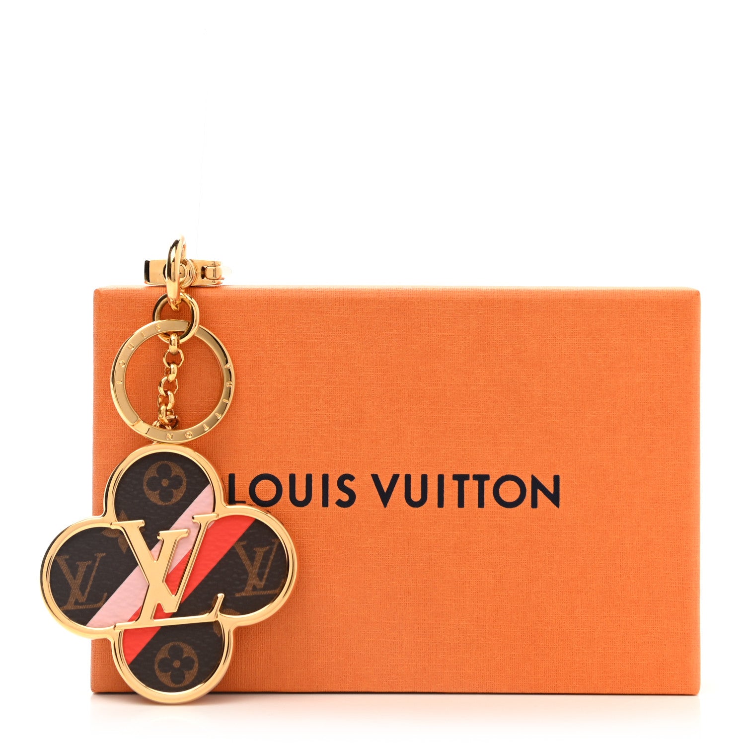 Louis Vuitton Metal Monogram Into The Flower Bag Charm Key Holder 5 of 5