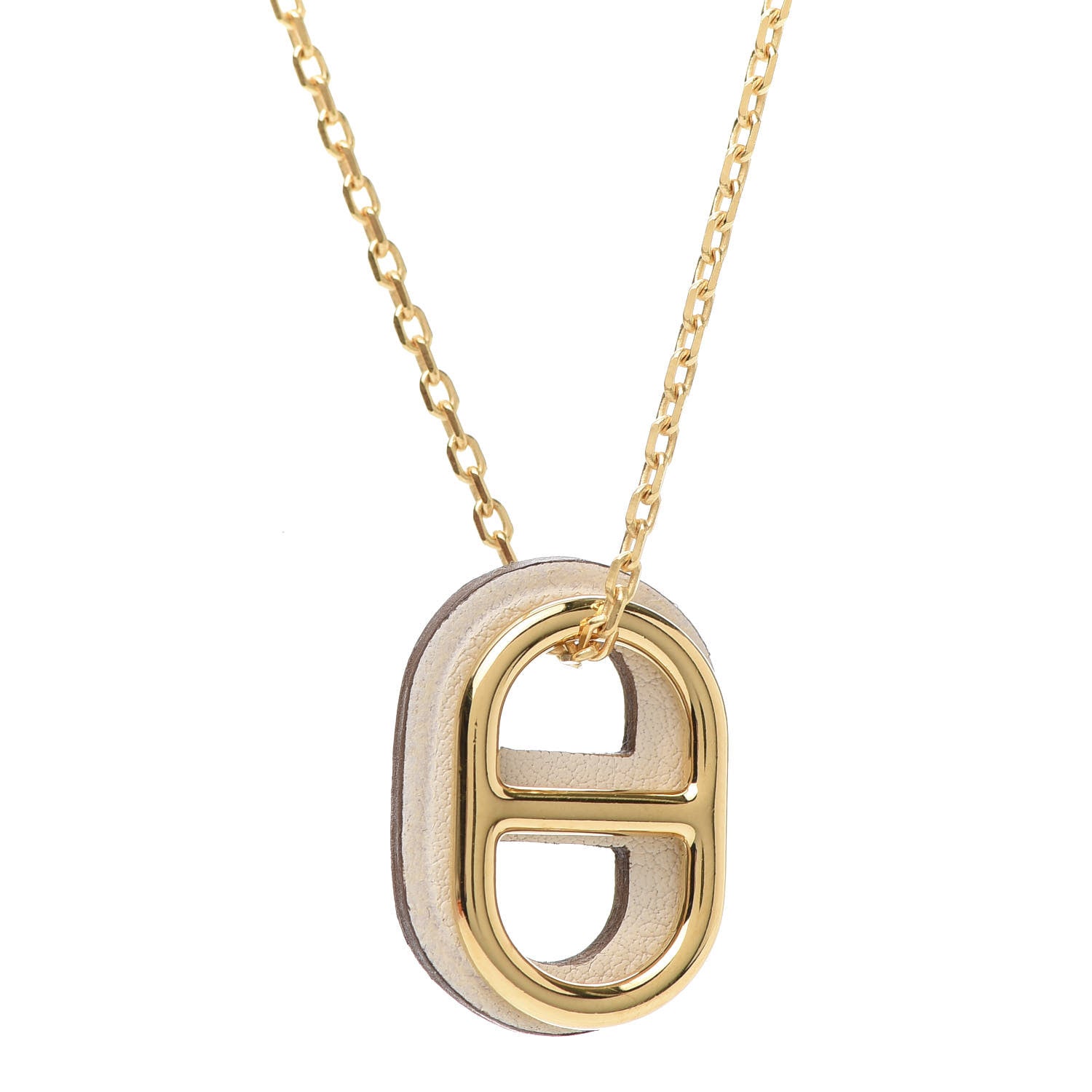 Hermes Swift O'Maillon Pendant Necklace Nata 4 of 8