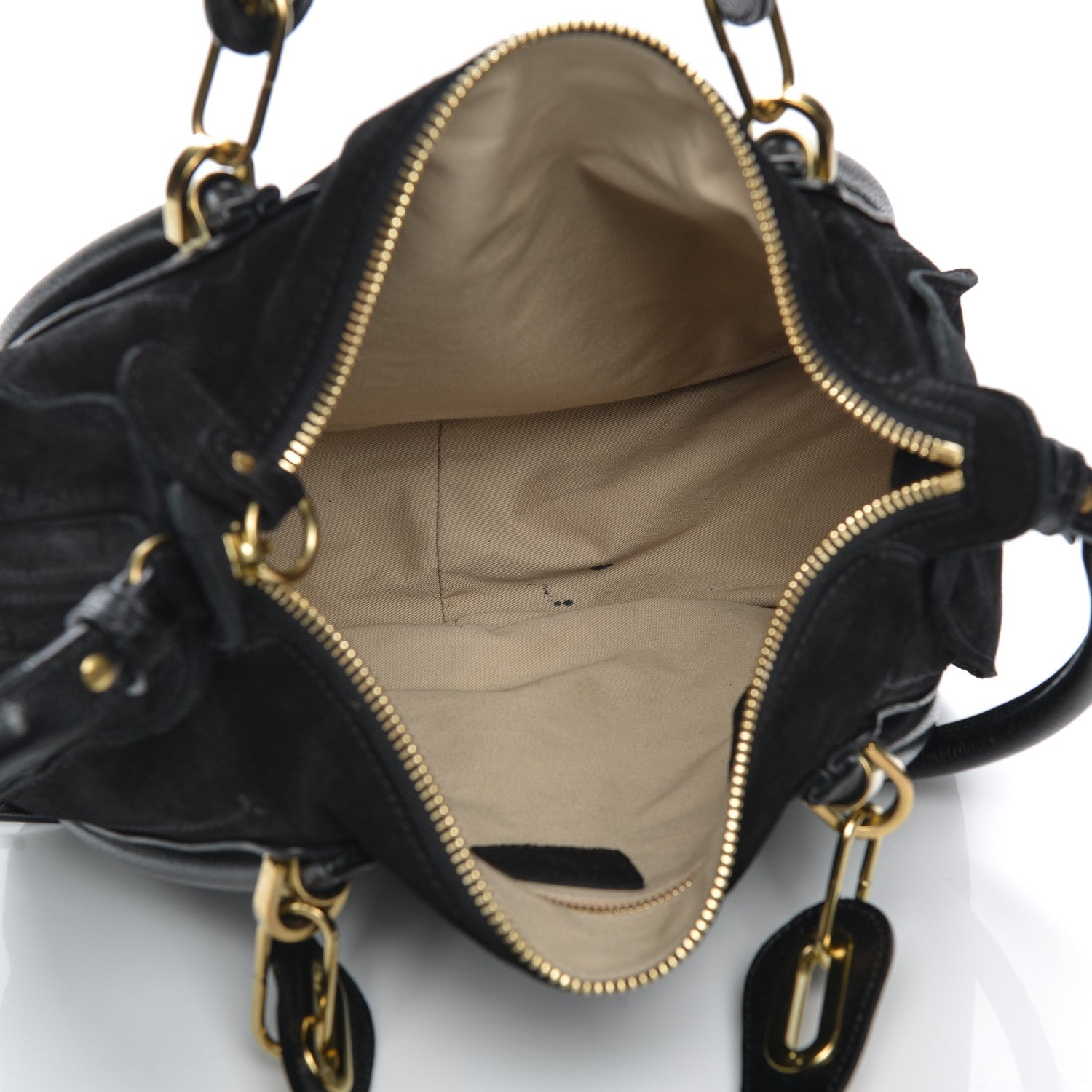 Chloe Suede Calfskin Small Paraty Black 5 of 8