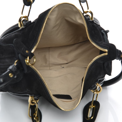 Chloe Suede Calfskin Small Paraty Black 5 of 8