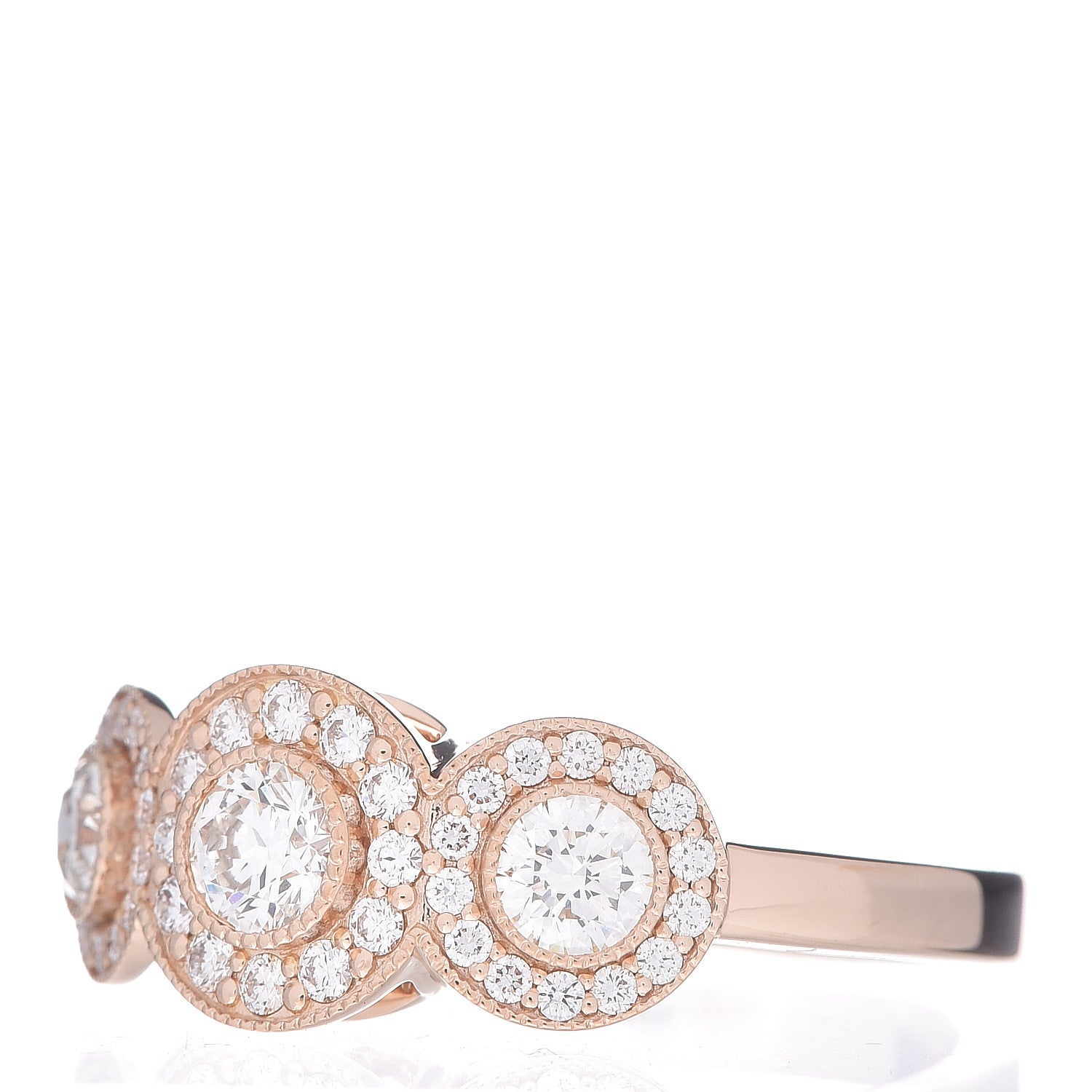 Tiffany 18K Rose Gold Diamond Circlet Ring 49 4.75 3 of 6