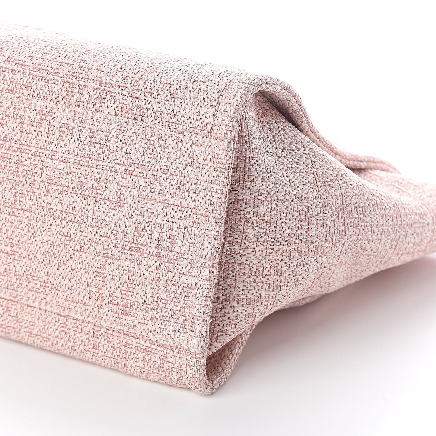 Straw Lurex Large Deauville Tote Pink