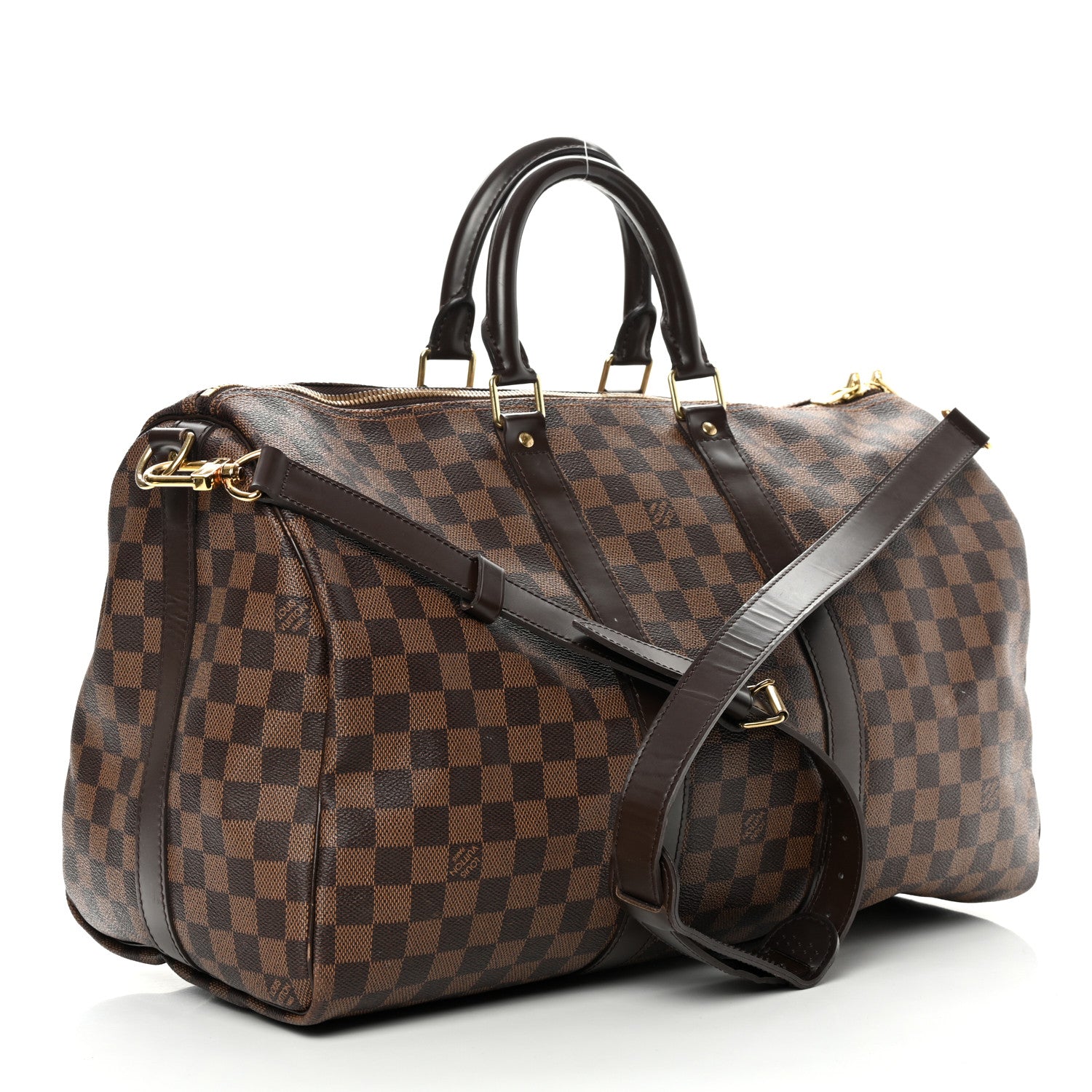 Louis Vuitton Damier Ebene Keepall Bandouliere 45 3 of 16