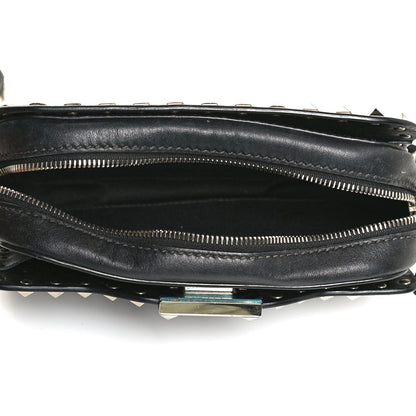 Valentino Garavani Vitello Rockstud Flip Lock Camera Crossbody Bag Black 5 of 12