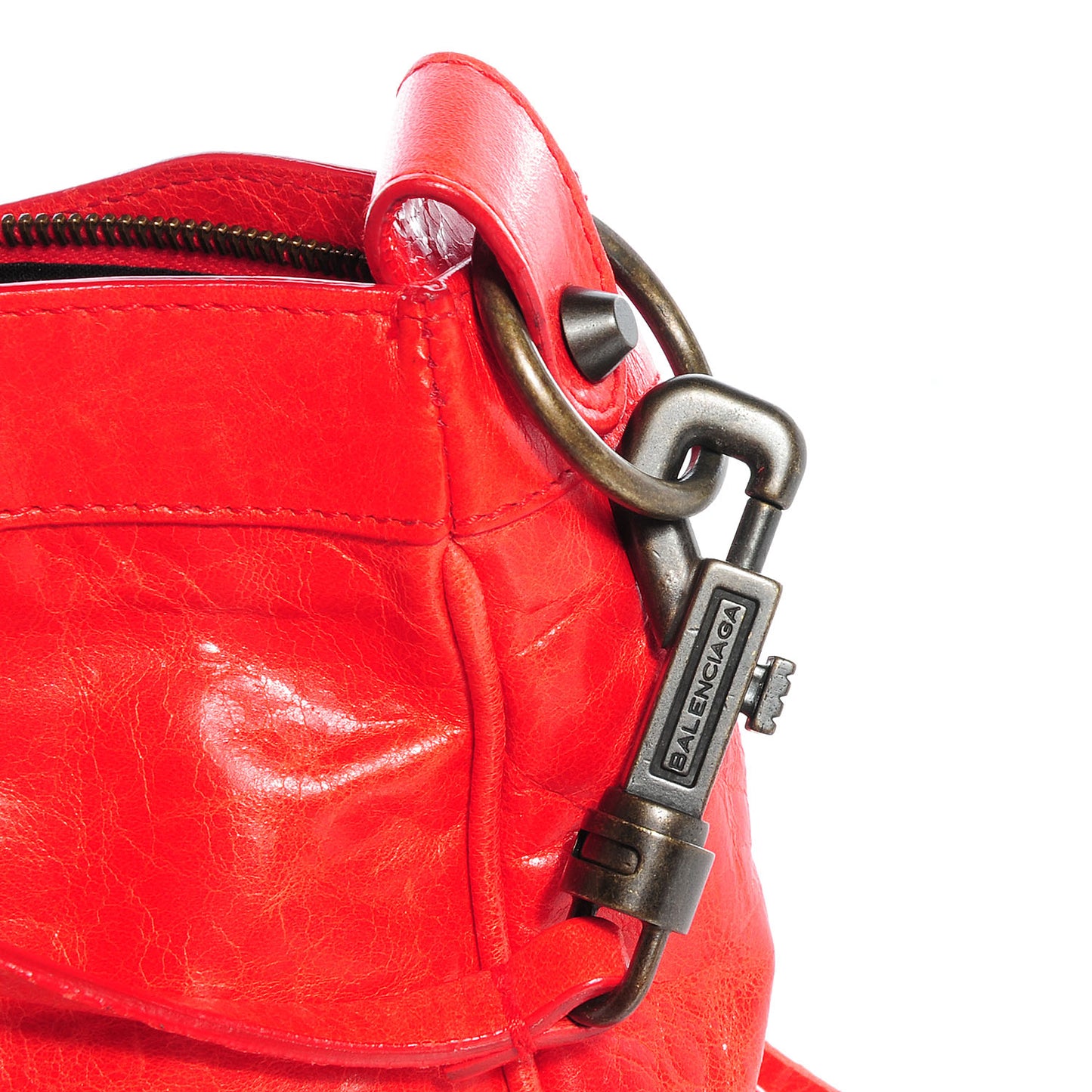 Agneau Shoulder Bag Vermillion