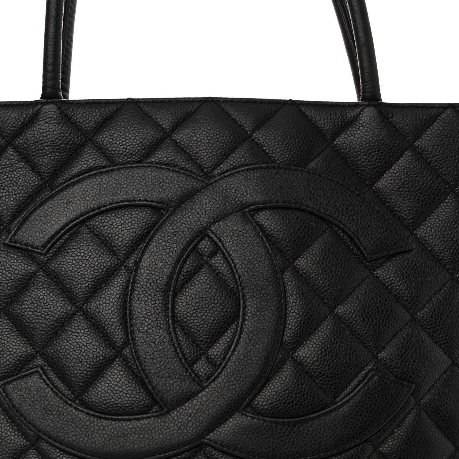 Chanel Caviar Quilted Medallion Tote Black 8 of 10