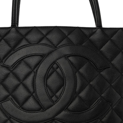 Chanel Caviar Quilted Medallion Tote Black 8 of 10