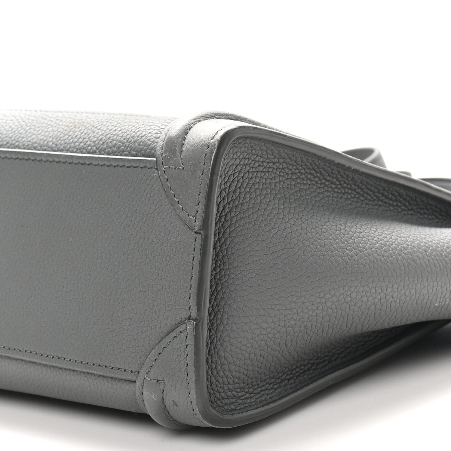 Celine Baby Drummed Calfskin Nano Luggage Kohl 10 of 11