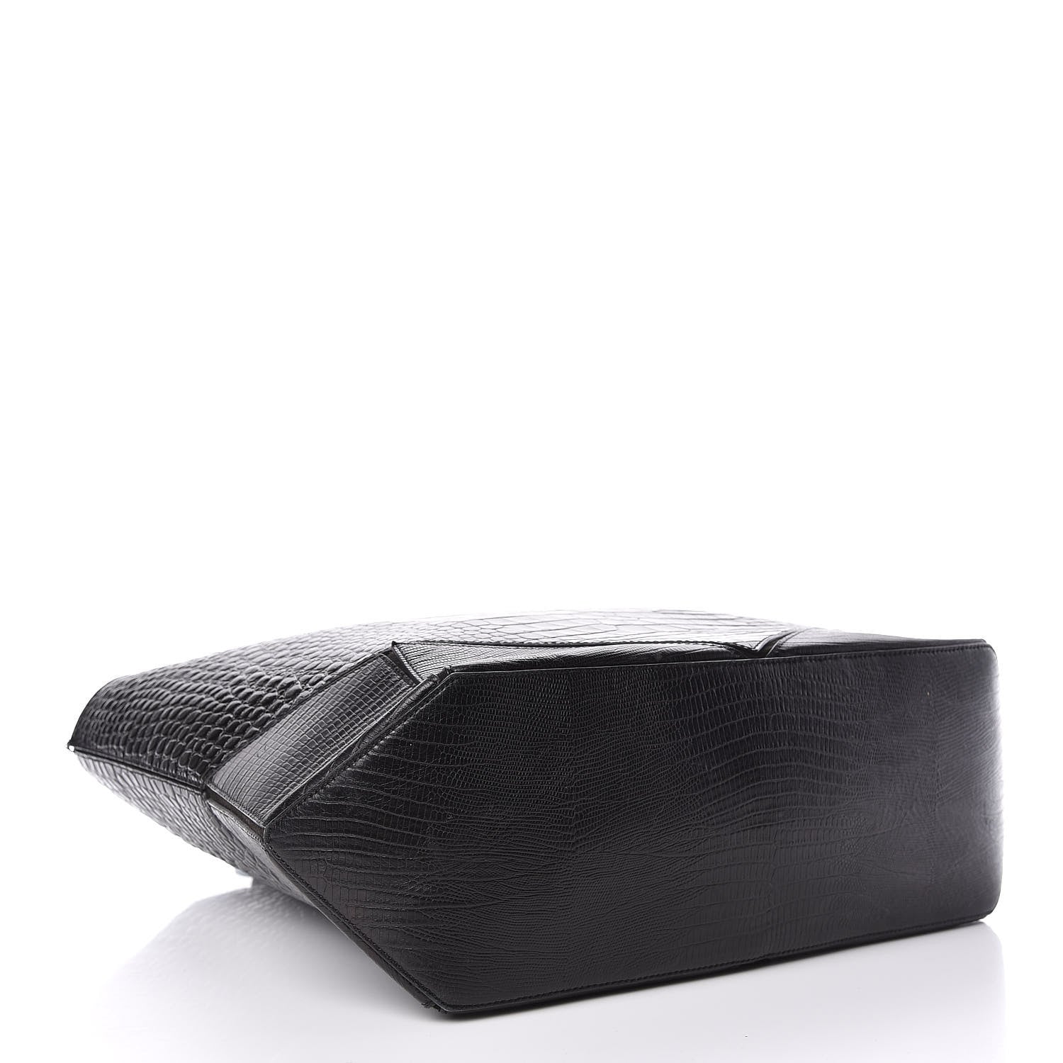 Givenchy Calfskin Crocodile Embossed Easy Tote Black 4 of 13