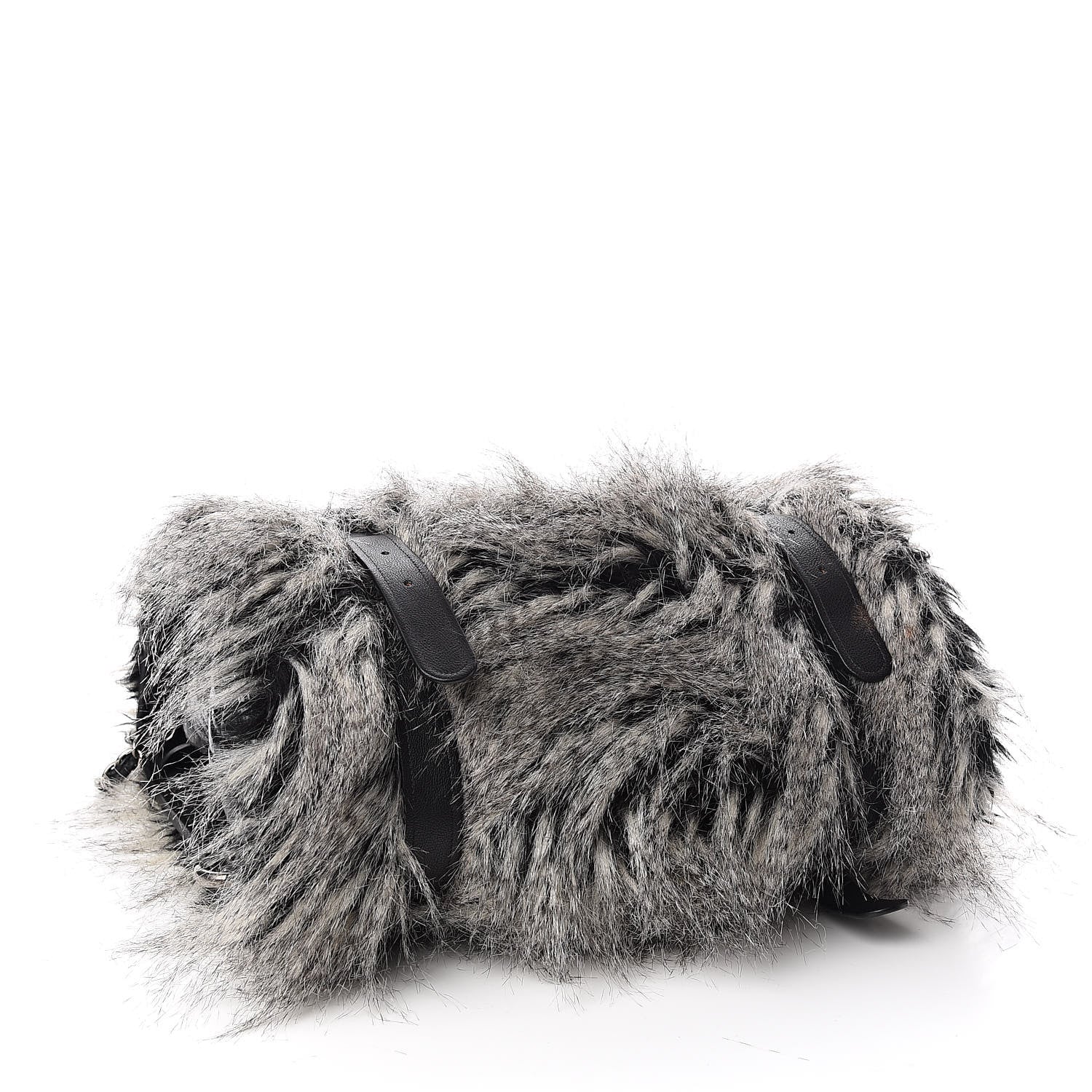 Chanel Iridescent Calfskin Fantasy Fur Backpack Grey 4 of 13