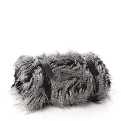 Chanel Iridescent Calfskin Fantasy Fur Backpack Grey 4 of 13
