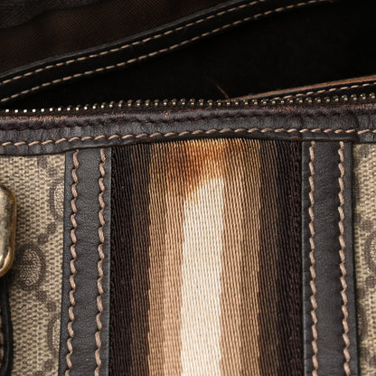 Gucci GG Plus Monogram Web Medium Joy Boston Dark Brown 8 of 14