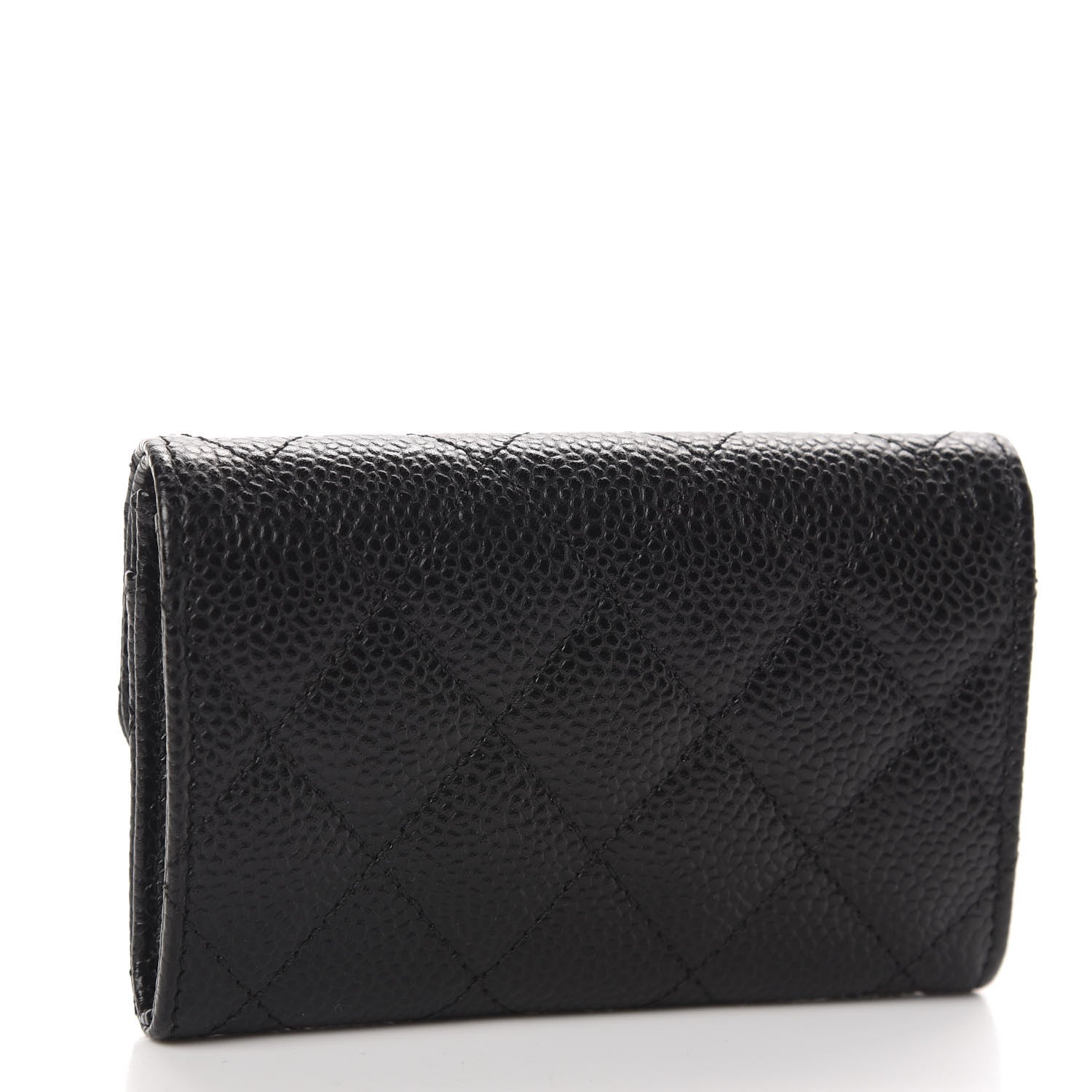 Chanel Caviar Quilted Flap Card Holder Black 3 of 9