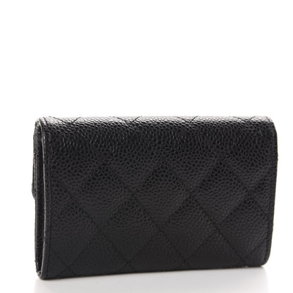 Chanel Caviar Quilted Flap Card Holder Black 3 of 9