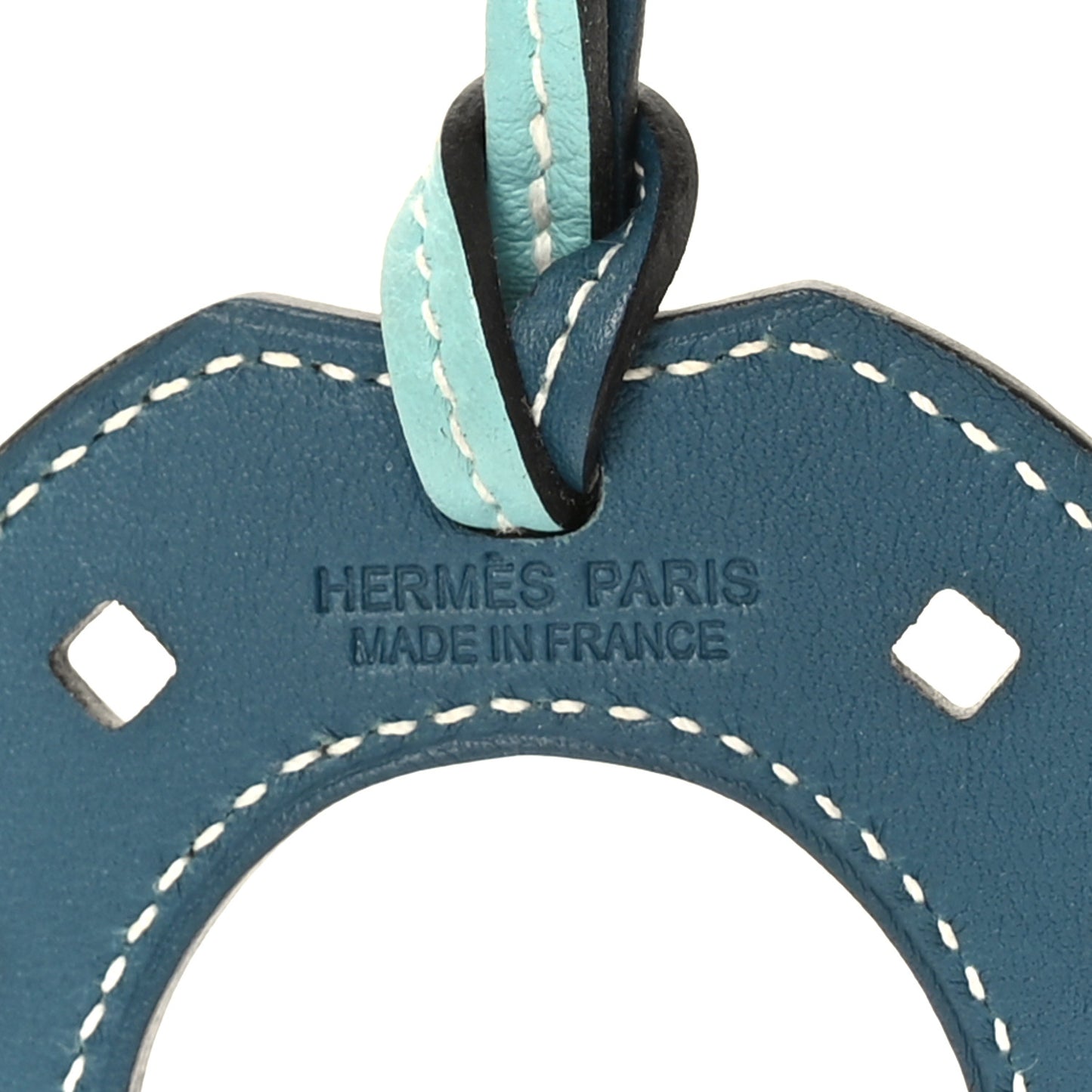 Swift Paddock Horseshoe Bag Charm Bleu Atoll Colvert