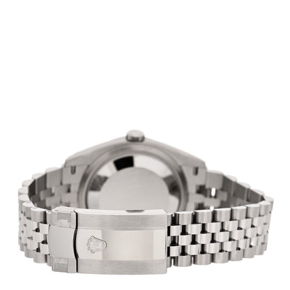 Rolex Stainless Steel 18K White Gold Diamond 36mm Oyster Perpetual Datejust Watch Blue Fluted 126234 3 of 5
