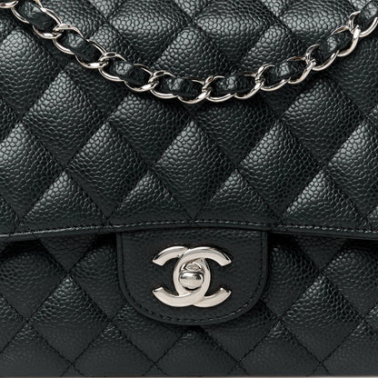 Chanel Caviar Quilted Medium Double Flap Black 9 of 12